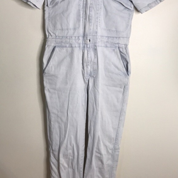 Faherty Blythe Jumpsuit Coverall Light Indigo Wash Denim size xs - Picture 5 of 14
